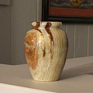 Green Onyx Egg Flower Vase